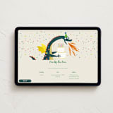 "Party Dragon" - Online Kids Birthday Invitations in Vanilla by Nadia Hassan - Desktop layout