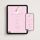 "fabulous unicorn" - Online Kids Birthday Invitations in Lavender by Karidy Walker - Mobile + desktop layout