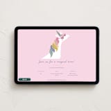 "fabulous unicorn" - Online Kids Birthday Invitations in Lavender by Karidy Walker - Desktop layout