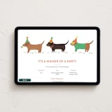 "Real Wiener" - Online Kids Birthday Invitations in Bark by Itsy Belle Studio - Desktop layout