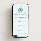 "One Cupcake" - Online Kids Birthday Invitations in Bluebird by mo kelley - Mobile layout
