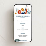 "Game Day" - Online Kids Birthday Invitations in Navy by Jessie Steury - Mobile layout