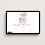 "party teapot" - Online Kids Birthday Invitations in Petal by Karidy Walker - Desktop layout