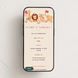 "It's a party" - Online Kids Birthday Invitations in Poppy by Vivian Yiwing - Mobile layout