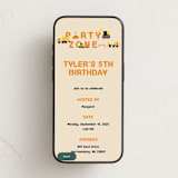 "party zone" - Online Kids Birthday Invitations in Lemon Drop by Nicole Senecal - Mobile layout