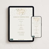 "birthday swirls" - Online Kids Birthday Invitations in Pudding by Anastasia Makarova - Mobile + desktop layout