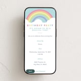 "Pastel Rainbow Sparkles" - Online Kids Birthday Invitations in Mint by Maria Alou - Mobile layout