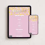 "Go Bananas" - Online Kids Birthday Invitations in Mixed Berry by Baumbirdy - Mobile + desktop layout