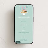 "Everyone Loves Donuts" - Online Kids Birthday Invitations in Neptune by Kerry Doyle - Mobile layout