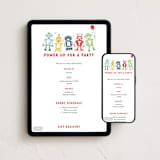 "robots" - Online Kids Birthday Invitations in Confetti by peetie design - Mobile + desktop layout