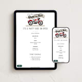 "birthday rider" - Online Kids Birthday Invitations in Candy Apple by Rebecca Durflinger - Mobile + desktop layout