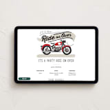 "birthday rider" - Online Kids Birthday Invitations in Candy Apple by Rebecca Durflinger - Desktop layout