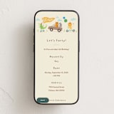 "Let's ride" - Online Kids Birthday Invitations in Crepe by Jennifer Wick - Mobile layout