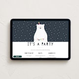 "party bear" - Online Kids Birthday Invitations in Navy by Karidy Walker - Desktop layout