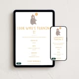 "Beary Special One" - Online Kids Birthday Invitations in Puddle by Angela Thompson - Mobile + desktop layout