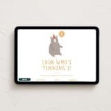 "Beary Special One" - Online Kids Birthday Invitations in Puddle by Angela Thompson - Desktop layout