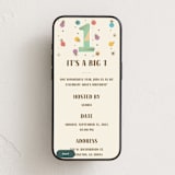 "Mod One" - Online Kids Birthday Invitations in Champagne by Oma N. Ramkhelawan - Mobile layout