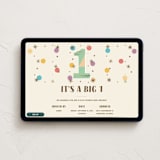 "Mod One" - Online Kids Birthday Invitations in Champagne by Oma N. Ramkhelawan - Desktop layout