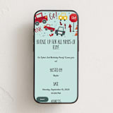 "Shiny Cars" - Online Kids Birthday Invitations in Aqua by Amy Payne - Mobile layout