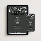 "Get Wild" - Online Kids Birthday Invitations in Ink by Jessie Steury - Mobile + desktop layout