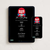 "Skateboard" - Online Kids Birthday Invitations in Siren by Kacey Kendrick Wagner - Mobile + desktop layout