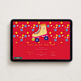 "Skate Date" - Online Kids Birthday Invitations in Ruby by Krista Messer - Desktop layout