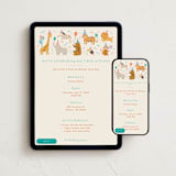 "Wild party" - Online Kids Birthday Invitations in Sherbet by Creo Study - Mobile + desktop layout