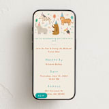 "Wild party" - Online Kids Birthday Invitations in Sherbet by Creo Study - Mobile layout