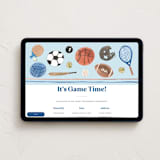 "Game Time" - Online Kids Birthday Invitations in Lake by Teju Reval - Desktop layout