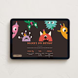 "Monsters" - Online Kids Birthday Invitations in Skittles by Morgan Kendall - Desktop layout