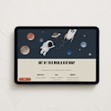 "Out of this World" - Online Kids Birthday Invitations in Apollo by Maja Cunningham - Desktop layout