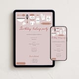 "Baking party" - Online Kids Birthday Invitations in Cupcake by Maja Cunningham - Mobile + desktop layout