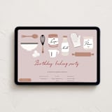 "Baking party" - Online Kids Birthday Invitations in Cupcake by Maja Cunningham - Desktop layout