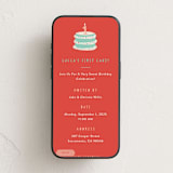 "First Cake" - Online Kids Birthday Invitations in Punchbowl by Christie Garcia - Mobile layout