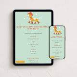 "Giddy up!" - Online Kids Birthday Invitations in Turquoise by Tennie and Co. - Mobile + desktop layout