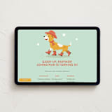 "Giddy up!" - Online Kids Birthday Invitations in Turquoise by Tennie and Co. - Desktop layout