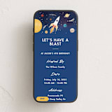"Birthday Blast" - Online Kids Birthday Invitations in Navy by Becky Nimoy - Mobile layout