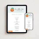 "Our Little Cutie" - Online Kids Birthday Invitations in Sky by Itsy Belle Studio - Mobile + desktop layout