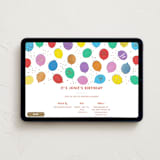 "Floating Balloons" - Online Kids Birthday Invitations in Cloud by Becky Nimoy - Desktop layout