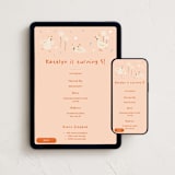 "Goose Goose" - Online Kids Birthday Invitations in Blush by Zove Ahhh - Mobile + desktop layout