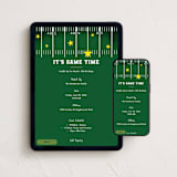 "American Football" - Online Kids Birthday Invitations in Grass by Becky Nimoy - Mobile + desktop layout