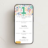"One is Fun" - Online Kids Birthday Invitations in Cotton by Kinsey Havener - Mobile layout