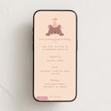 "Peeking Bear" - Online Kids Birthday Invitations in Creme by ByDerowen - Mobile layout
