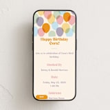 "Bright Balloons" - Online Kids Birthday Invitations in Pastel by 2birdstone - Mobile layout