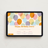 "Bright Balloons" - Online Kids Birthday Invitations in Pastel by 2birdstone - Desktop layout