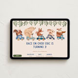 "woodland cars" - Online Kids Birthday Invitations in Boulevard by Vivian Yiwing - Desktop layout