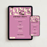 "Pawty Cats" - Online Kids Birthday Invitations in Blast by Vivian Yiwing - Mobile + desktop layout