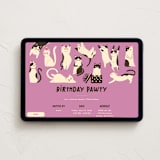"Pawty Cats" - Online Kids Birthday Invitations in Blast by Vivian Yiwing - Desktop layout