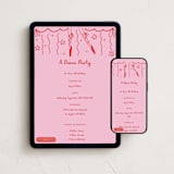 "Ballerina On Pointe" - Online Kids Birthday Invitations in Blush by Becky Nimoy - Mobile + desktop layout