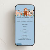 "Farm Animals" - Online Kids Birthday Invitations in Sky by Vivian Yiwing - Mobile layout